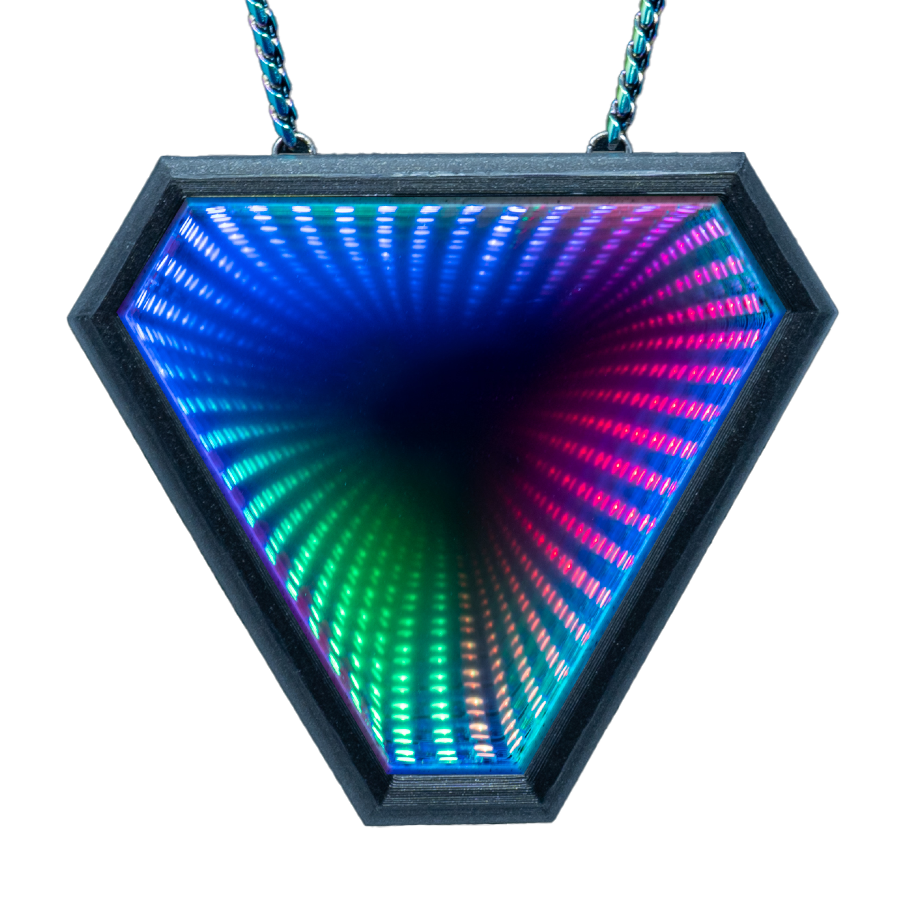 Portal's 'Prisma' infinity mirror necklace 
